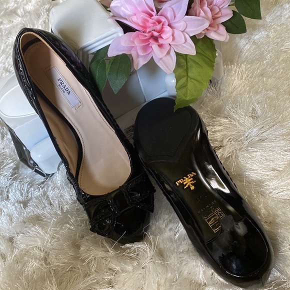 PRADA Calzature Donna Vernice black shoes - Picture 3 of 12